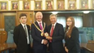 Our Student Council Members Receive A Very Warm Welcome from the Mayor of Ards Borough