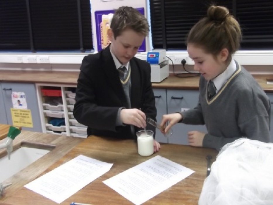 Adding enzyme to milk