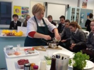 Cooking Demonstration by Mrs Patricia McClean from the Livestock and Meat Commission